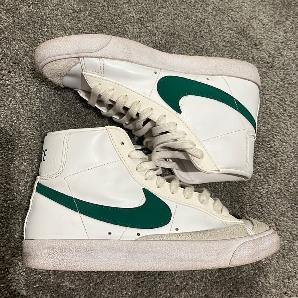 Green Nike Blazers